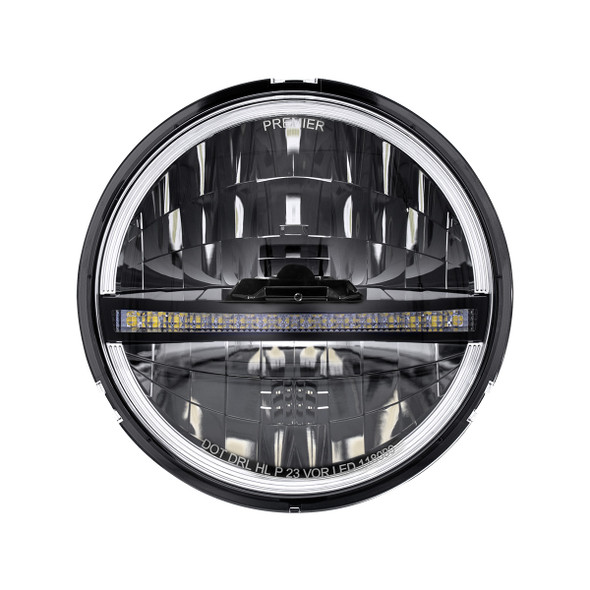 ULTRALIT - 20 High Power LED 5-3/4" Headlight With LED DRL/Position Light - Black