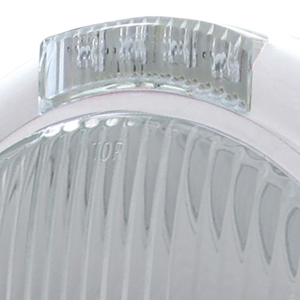 Chrome Classic Headlight H4 Bulb & LED Turn Signal - Clear Lens