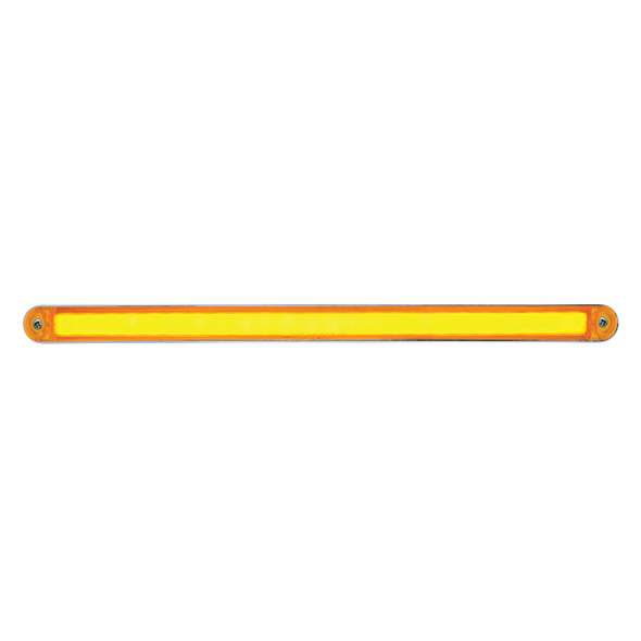 24 LED Dual Function 12" GloLight Bar With Bezel - Amber LED/Amber Lens
