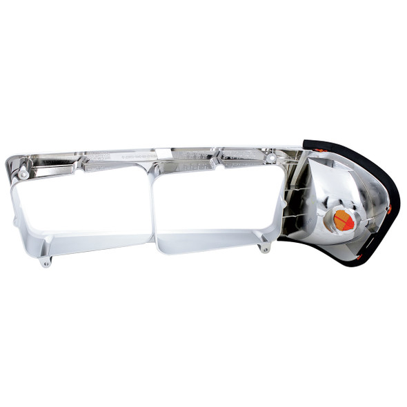 1PC Headlight Bezel With Turn Signal For 1989-2009 Freightliner FLD - Passenger