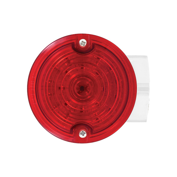 21 LED 3-1/4" Signal Light For Harley Motorcycle With Housing - Red LED/Red Lens