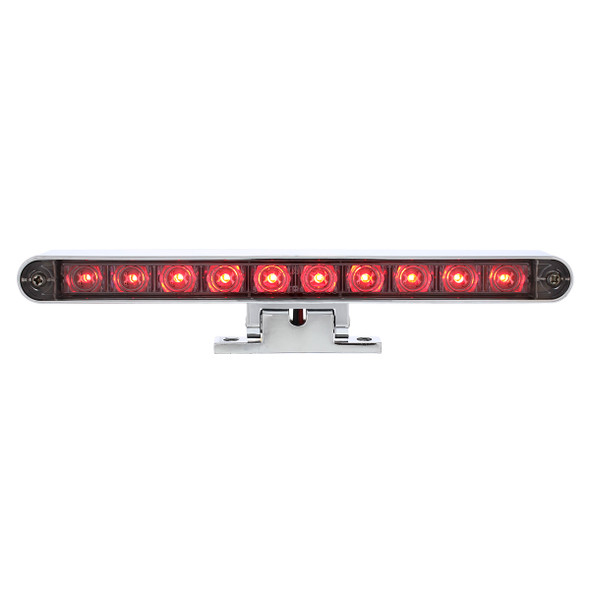 10 LED Dual Function 3rd Brake Light With Chrome Swivel Pedestal Base - Red LED/Clear Lens
