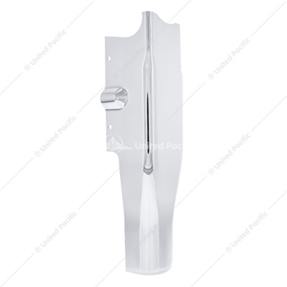 40969-UP CHROME LOWER STEERING COLUMN COVER FOR KENWORTH W900 (1990-2000) AND PETERBILT 379/378 (1988-1998)