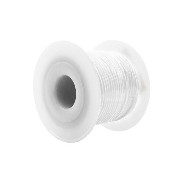 100 Ft. 16 AWG Long Primary Wire Roll - White