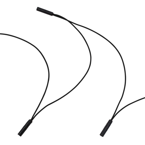 0.180" Female Plug Black Wire Harness With 50 Plugs-12" Lead (Bulk)