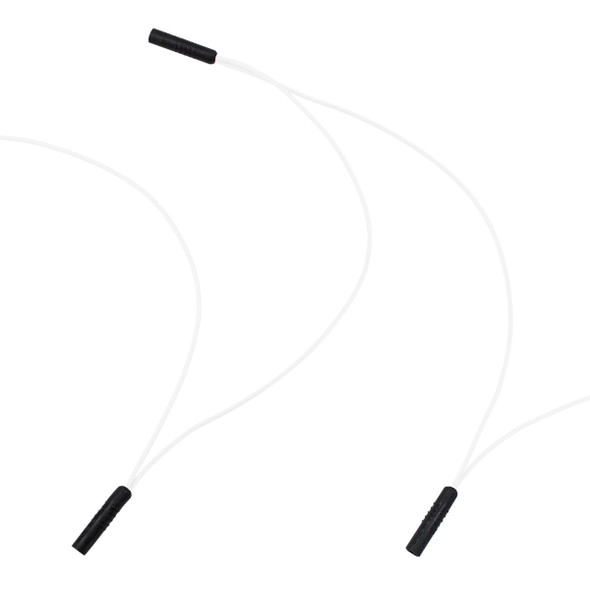 0.180" Female Plug White Wire Harness With 50 Plugs-12" Lead (Bulk)