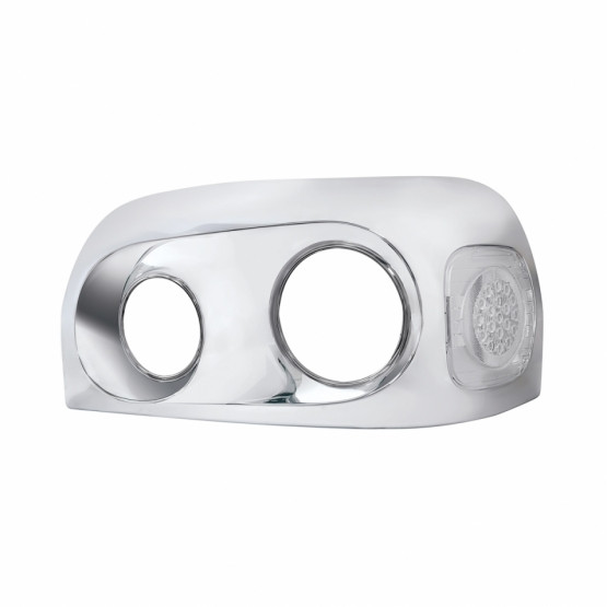 Chrome Headlight Bezel For 2005-2010 Freightliner Century - Driver