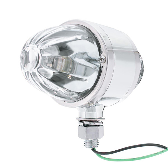 Chrome Double Face Housing With 2 Watermelon Glass Lens - Clear