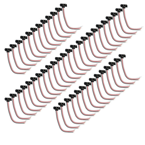 3 Wire Pigtail With 3 Prong Right Angle Plug - 12" Lead (50-Pack)