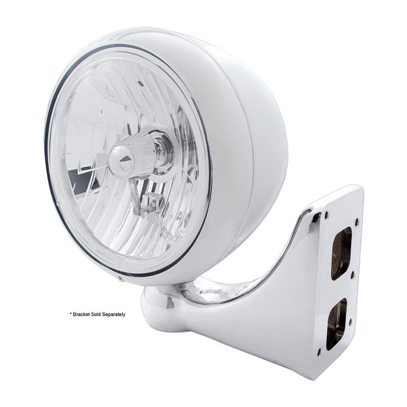 Stainless Steel Guide 682-C Style Headlight Crystal H4 Bulb