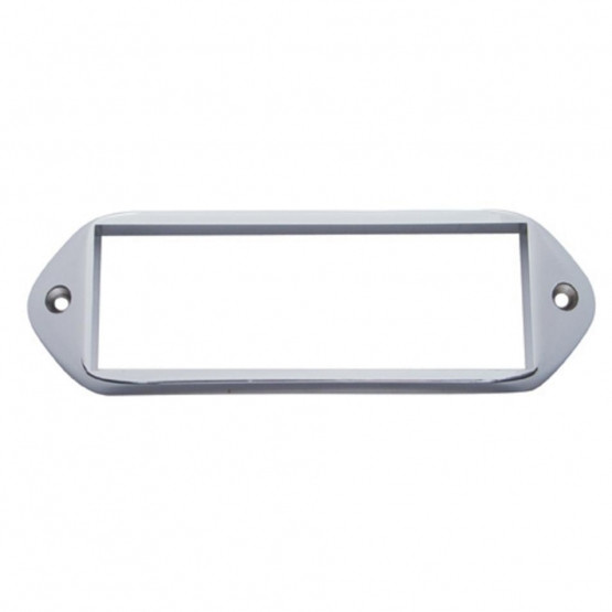 Chrome Plastic Bezel For 5-7/8” X 2” Rectangular Light