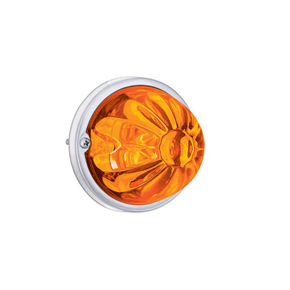 Glass Watermelon Light Kit With 2 LED Light-Amber LED/Amber Lens