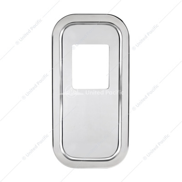 21730-UP PETERBILT STAINLESS STEEL SHIFT PLATE COVER - SHORT HOOD