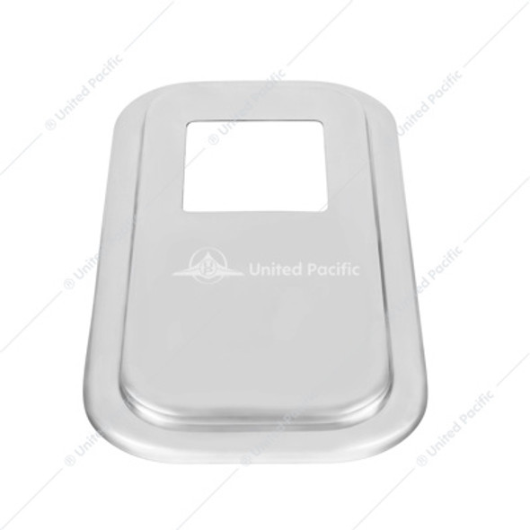 21730-UP PETERBILT STAINLESS STEEL SHIFT PLATE COVER - SHORT HOOD