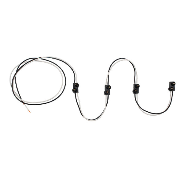 2 Prong Plug Wiring Harness With 4 Plugs & 7" Lead (Bulk)