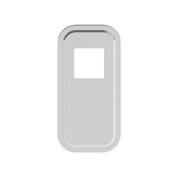 21734-UP PETERBILT STAINLESS STEEL SHIFT PLATE COVER - 4-3/4" X 4-3/4" OPENING
