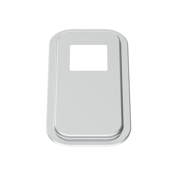 21734-UP PETERBILT STAINLESS STEEL SHIFT PLATE COVER - 4-3/4" X 4-3/4" OPENING