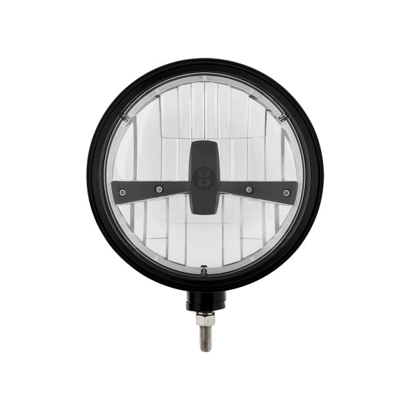 Black "Billet" Style Groove Headlight 5 LED Bulb - Blackout