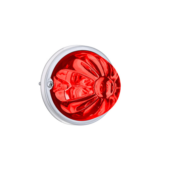 Glass Watermelon Light Kit With 2 LED Light-Red LED/Red Lens