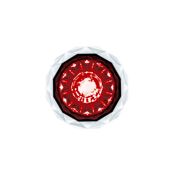 Double Fury 4 LED Dual Function 1-1/8" Crystal Watermelon Light-Red & White LED