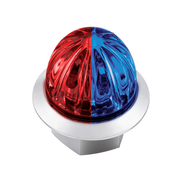Double Fury 4 LED Dual Function 1-1/8" Watermelon Light-Red & Blue LED