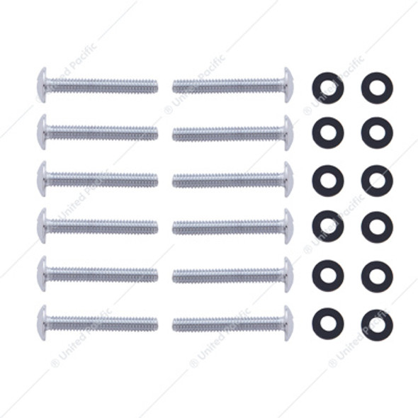 23797-UP PETERBILT SHIFT PLATE SCREW SET (CARD OF 12)