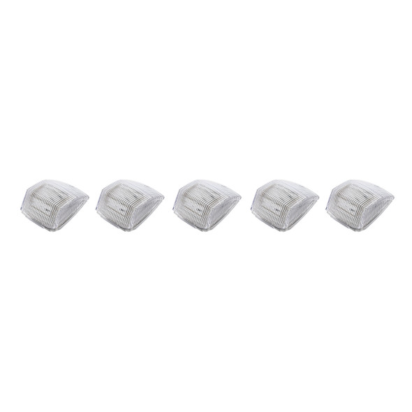 36 LED Square Cab Light - Amber LED/Clear Lens (5-Pack)