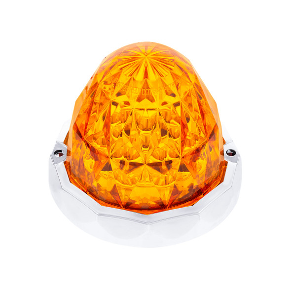 19 LED Dual Function Crystal Watermelon Light Kit With Bezel-Amber LED/Amber Lens