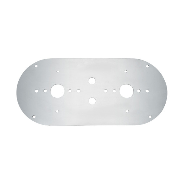 304 Stainless Steel Above Door Dome Light Plate For Kenworth & Peterbilt Trucks