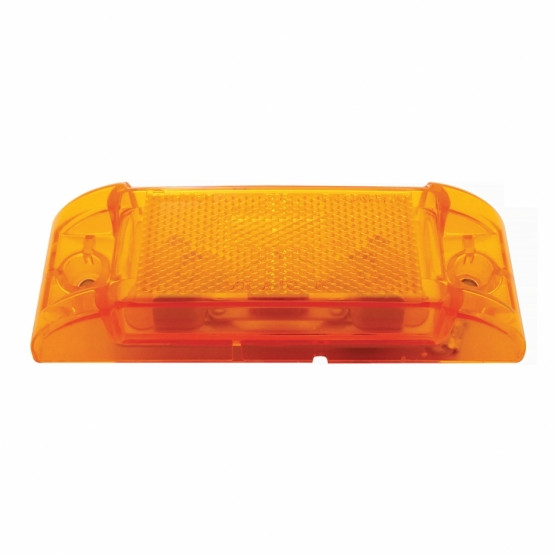 Rectangular Light (Clearance/Marker) With Reflex Lens - Amber Lens