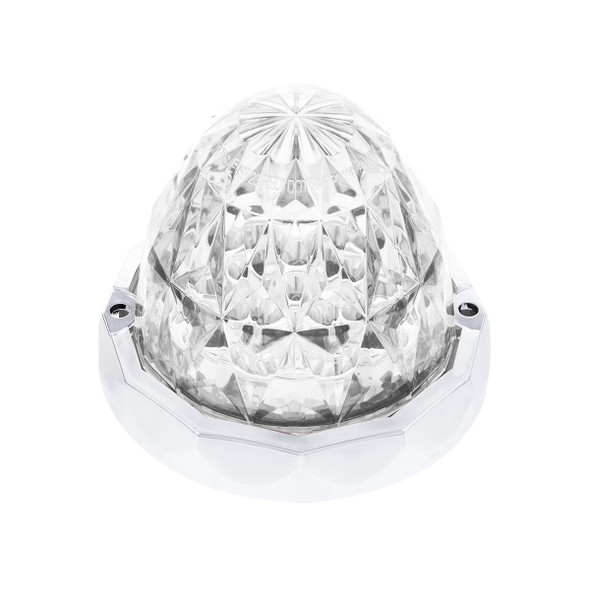 19 LED Dual Function Crystal Watermelon Light Kit With Bezel-Amber LED/Clear Lens