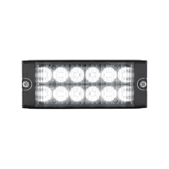 12 High Power LED Low Profile Warning Lighthead - White LED