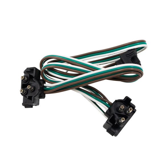 3 Prong Right Angle Plug Wiring Harness With 3 Plugs - 12" Lead (Bulk)