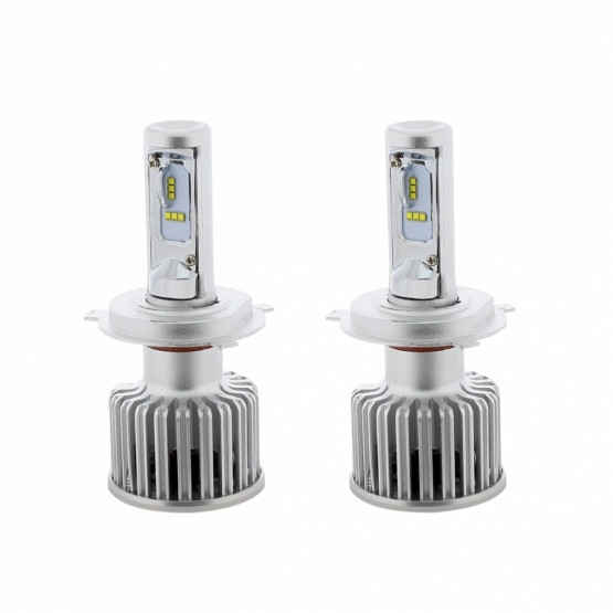 High Power H4 LED Bulb With Fan (Pair)