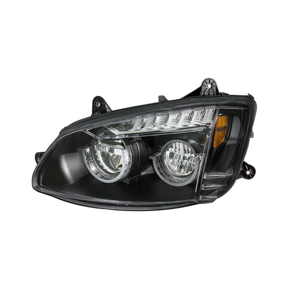 Blackout Full LED Headlight For 2008-2017 Kenworth T660-Driver