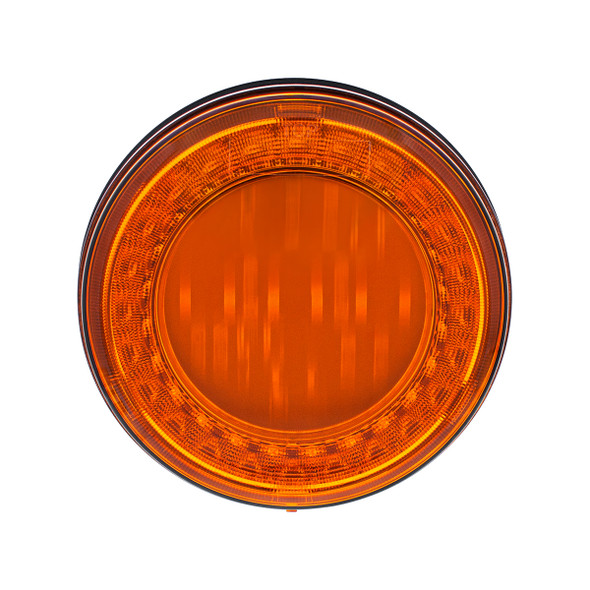 30 LED 4" Round Lumos Light I-Series (Turn Signal) - Amber LED/Amber Lens