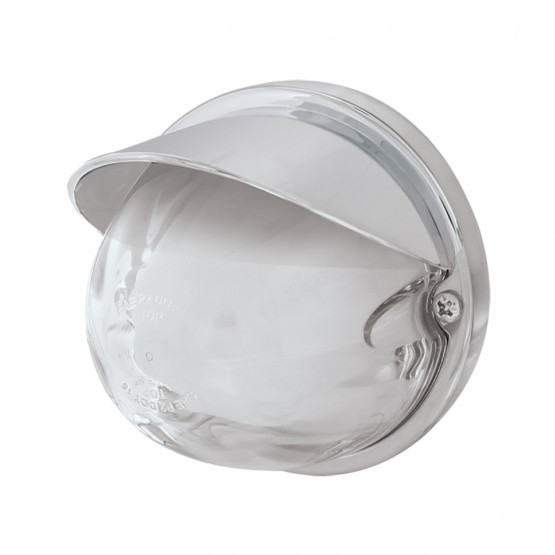 9 LED Dual Function GloLight Watermelon Flush Mount Kit With Visor - Amber LED/Clear Lens