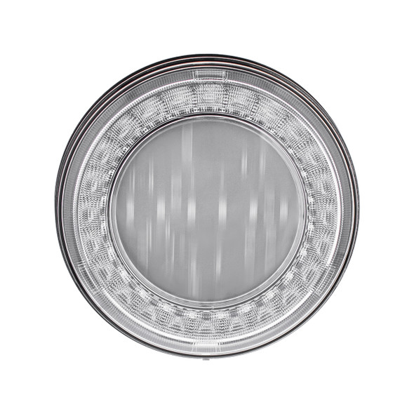 30 LED 4" Round Lumos Light I-Series (Stop, Turn & Tail) - Red LED/Clear Lens