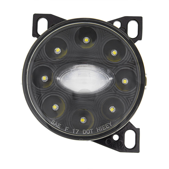 9 LED Projector Fog Light With LED Position Lights For Peterbilt 579/587 & Kenworth T660 - Black