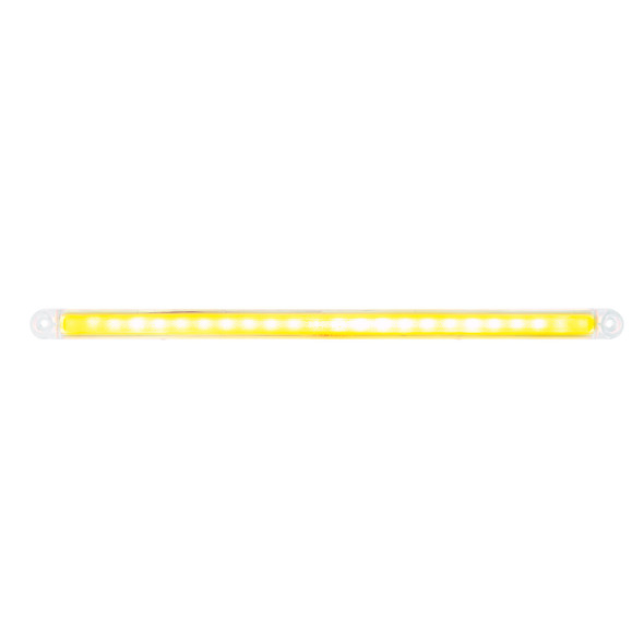 24 LED Dual Function 12" GloLight Bar (Turn Signal) - Amber LED/Clear Lens (Card)