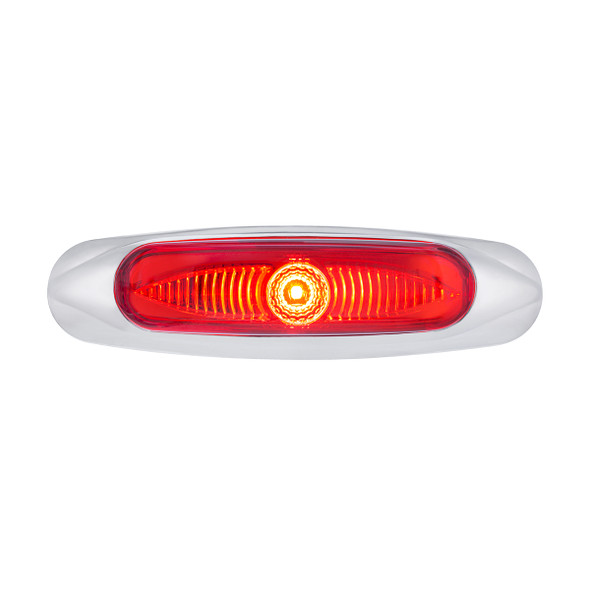5-3/4" Wide 3 LED ViperEye Light (Clearance/Marker) - Red LED/Red Lens