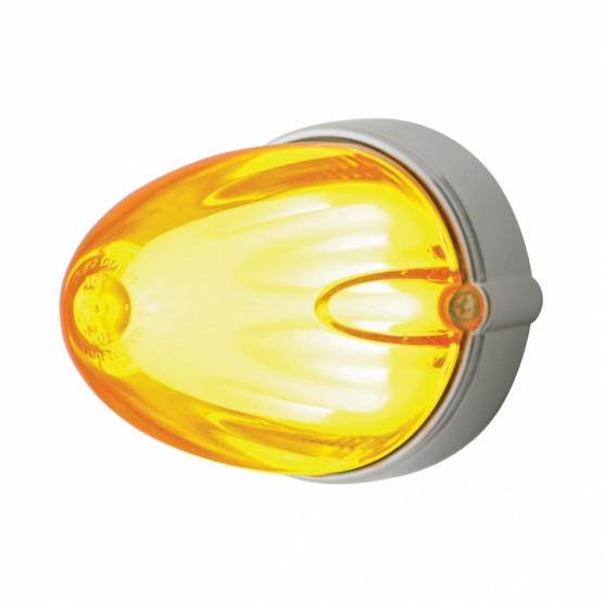 9 LED Dual Function GloLight Watermelon Grakon 1000 Flush Mount Kit - Amber LED/Amber Lens