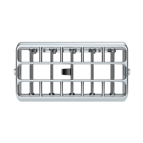 41015-UP CHROME PLASTIC A/C VENT FOR 2001-05 PETERBILT - CENTER