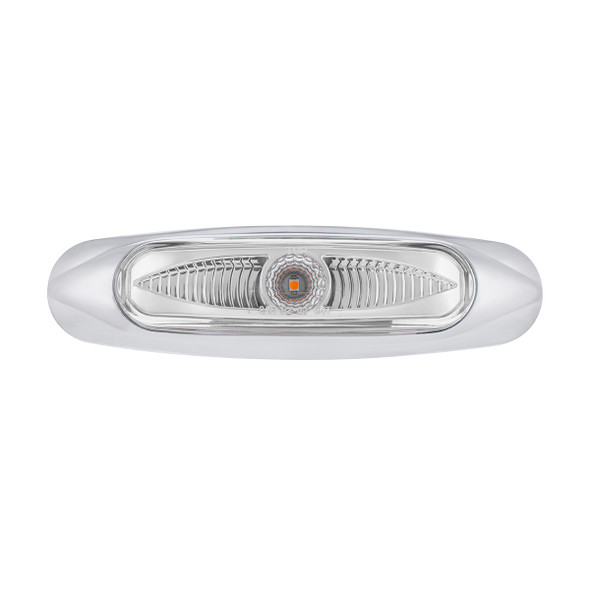 5-3/4" Wide 3 LED ViperEye Light (Clearance/Marker) - Amber LED/Clear Lens