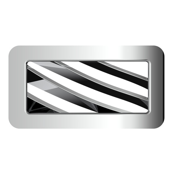 41102-UP CHROME PLASTIC A/C VENT FOR 2001-2005 PETERBILT - PASSENGER