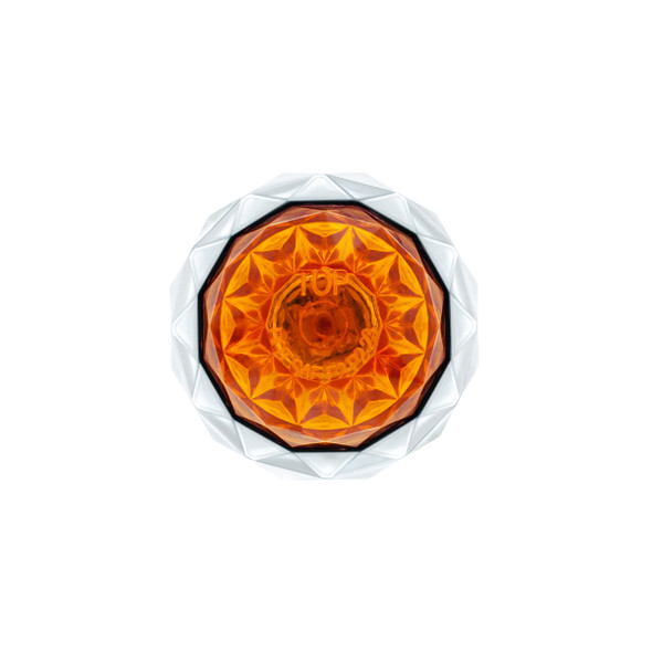 2 LED Dual Function Mini Crystal Watermelon Light (Clearance/Marker)-Amber LED/Amber Lens