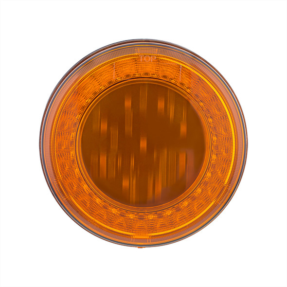 33 LED 4" Round Lumos Light X-Series (Turn Signal) - Amber LED/Amber Lens