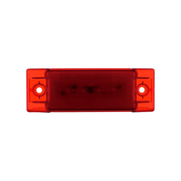 16 LED Rectangular GloLight (Clearance/Marker) - Red LED/ Red Lens (Bulk)