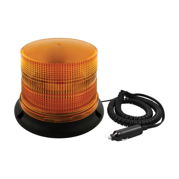 3 High Power LED 5" Round Beacon Light - Magnet Mount