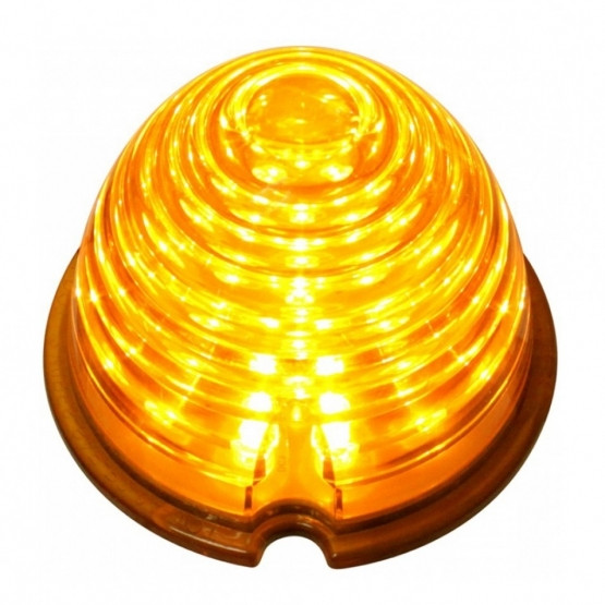 17 LED Beehive Cab Light - Amber LED/Amber Lens (Bulk)